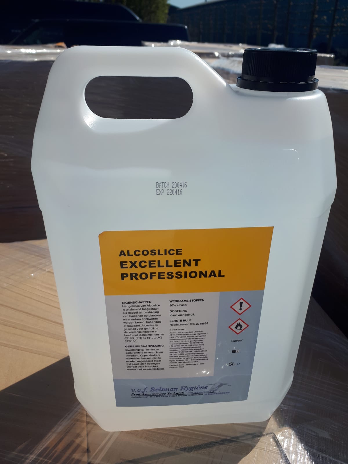 Excellent Alcolice professional: 80% ethanol Image
